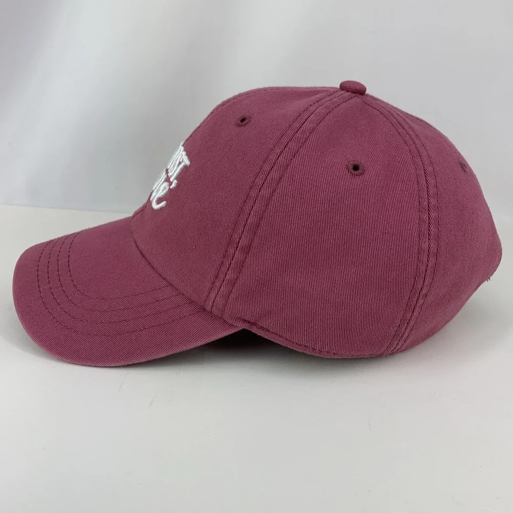 But First, Wine Hat State Of Mine Red Adjustable Strapback OSFM Baseball Cap